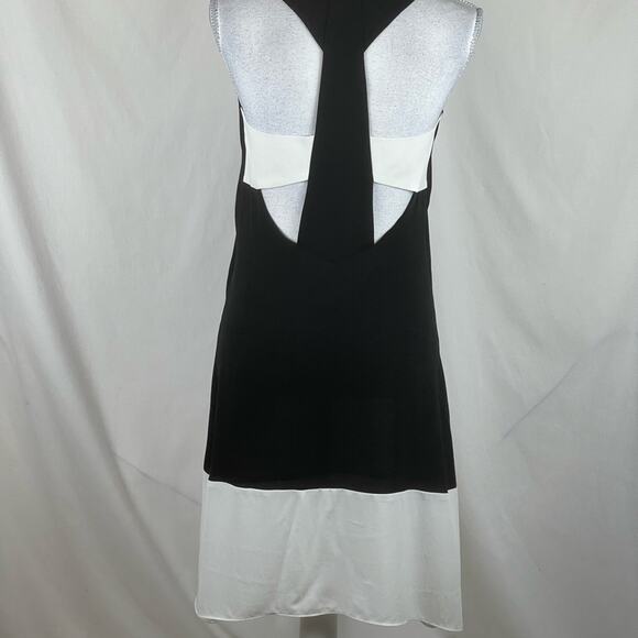 BCBGMaxAzria Sheer Black & White BalletCore Party Event Dress NWT Size XS - Picture 5 of 14